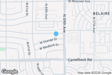 Map image of the property - 5924 W Orange Dr