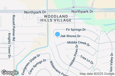 Map image of the property - 2022 Oak Shores Dr
