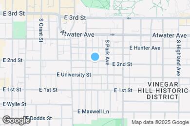 Map image of the property - 712 E 2nd St