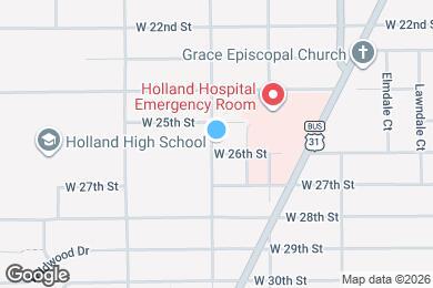 Map image of the property - 615 Washington Ave