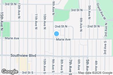 Map image of the property - 826 Marie Ave