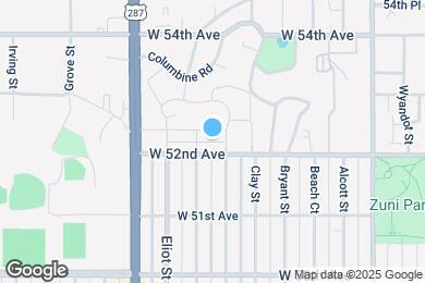 Map image of the property - 2803 W 52nd Ave