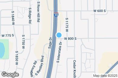 Map image of the property - 802 S Interstate Dr