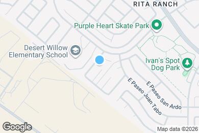 Map image of the property - 8202 S Placita Del Parque