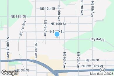 Map image of the property - 808 NE 5th Ave