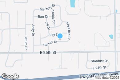 Map image of the property - 9570 Gemini Dr
