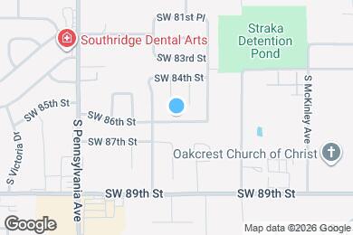 Map image of the property - 1501 SW 86th St