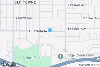 Map image of the property - 634 E La Veta Ave