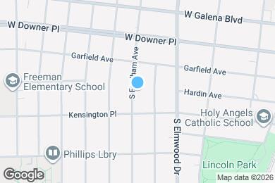 Map image of the property - 136 S Fordham Ave