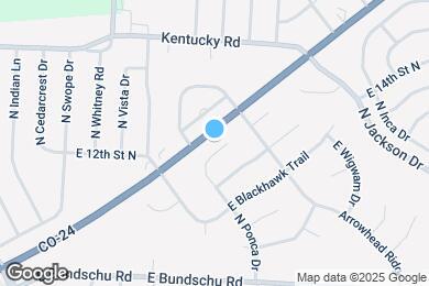 Map image of the property - 1216 N Ponca Dr