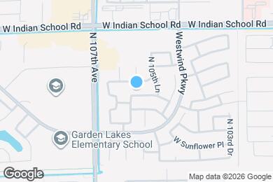 Map image of the property - 10602 W Rosewood Dr