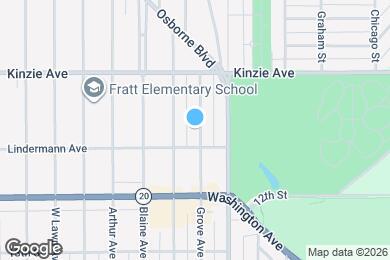 Map image of the property - 1020 Grove Ave