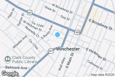 Map image of the property - 112 W Hickman St