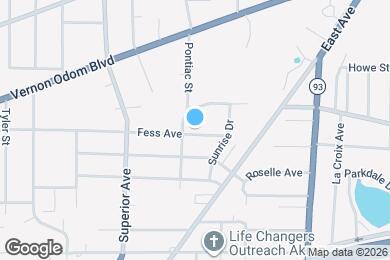 Map image of the property - 813 Fess Ave