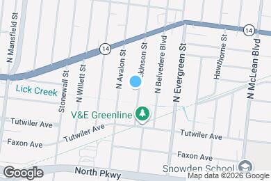 Map image of the property - 703 Dickinson St