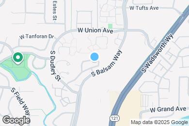 Map image of the property - 4875 S Balsam Way
