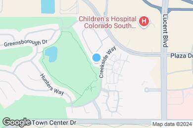 Map image of the property - Creekside at Highlands Ranch