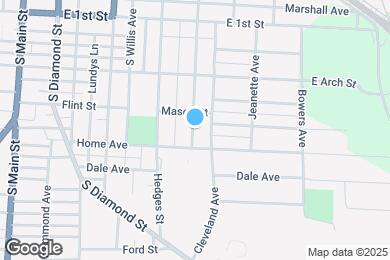 Map image of the property - 211 S Foster St