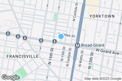 Map image of the property - 1517 W Girard Ave