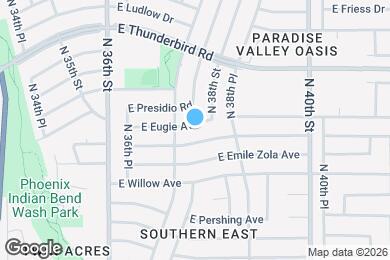 Map image of the property - 3733 E Eugie Ave
