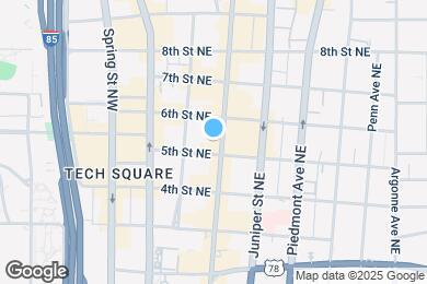 Map image of the property - 800 Peachtree St NE