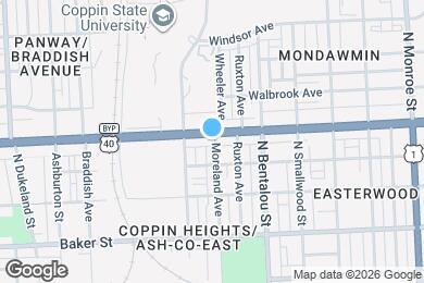 Map image of the property - 2401 W North Ave