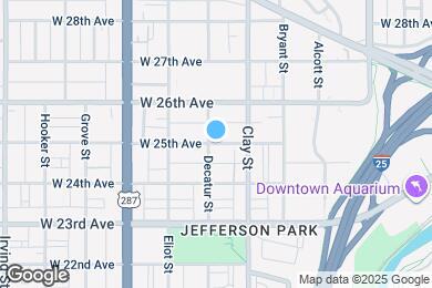 Map image of the property - 2790 W 25th Ave