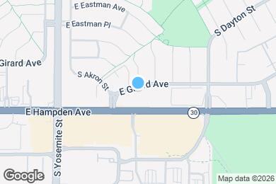 Map image of the property - 9330 E Girard Ave