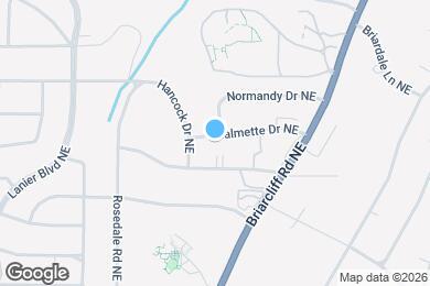 Map image of the property - 1319 Chalmette Dr NE