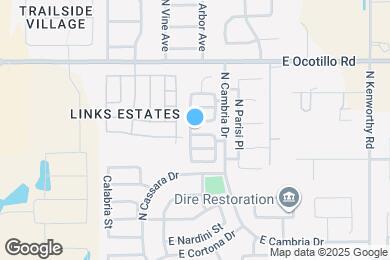 Map image of the property - 1110 E Coppola St