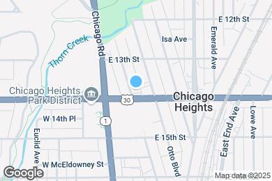 Map image of the property - 1343 Vincennes Ave