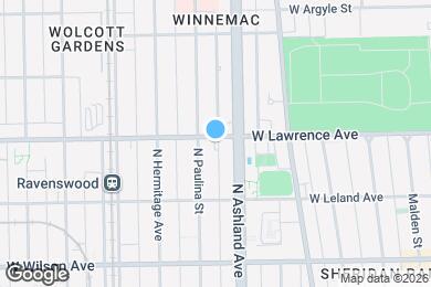 Map image of the property - 1619 W Lawrence Ave