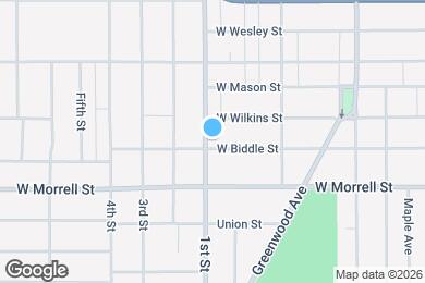 Map image of the property - 713 1st St