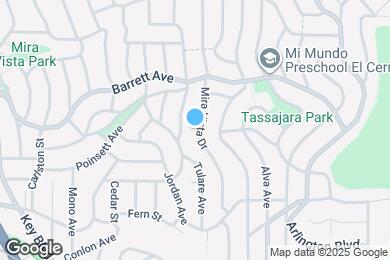 Map image of the property - 2505 Mira Vista Dr