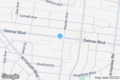 Map image of the property - 7808 Delmar Blvd