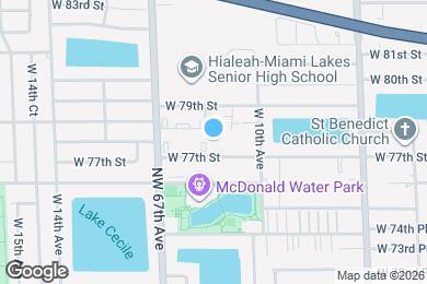Map image of the property - 1095 W 77 St Hialeah, FL 33014