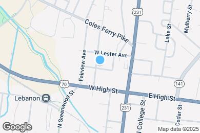 Map image of the property - 501 Wilson Ave