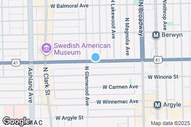 Map image of the property - 1341 W Foster Ave