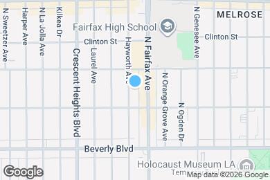 Map image of the property - 428 N Hayworth Ave