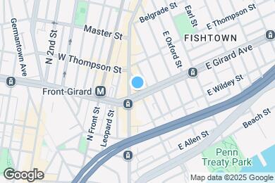Map image of the property - 115 E Girard Ave