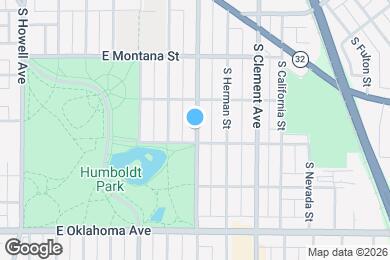 Map image of the property - 2933 S Logan Ave