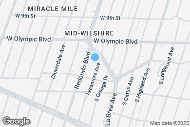 Map image of the property - 1063 1/2 S Sycamore Ave