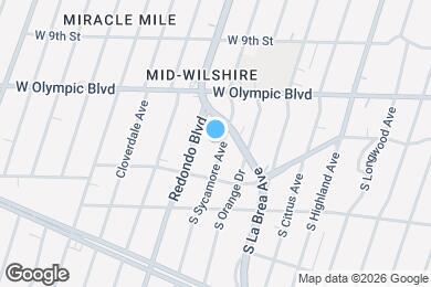 Map image of the property - 1063 S Sycamore Ave