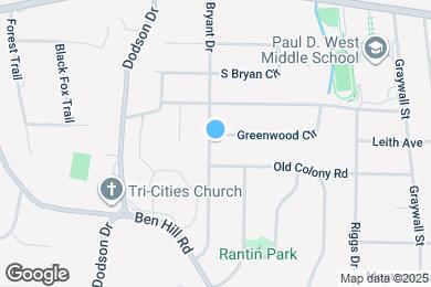 Map image of the property - 2550 Greenwood Cir