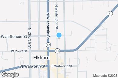 Map image of the property - 119 N Washington St