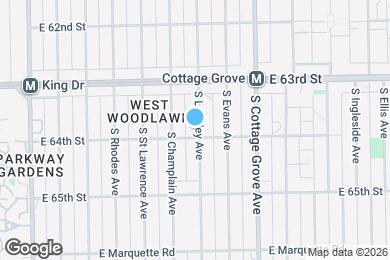 Map image of the property - 6348 S Langley Ave