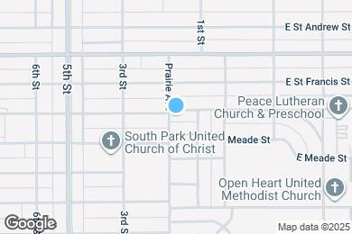 Map image of the property - 2104 Prairie Ave