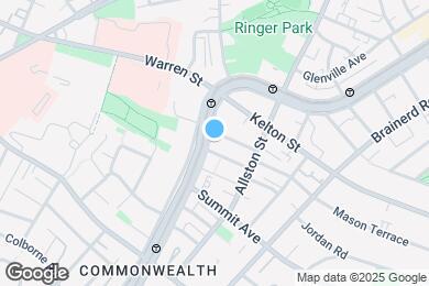 Map image of the property - 1466 Commonwealth Ave