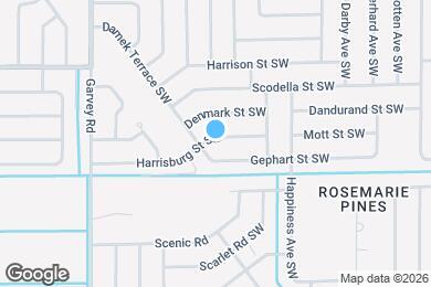 Map image of the property - 486 Harrisburg St SW