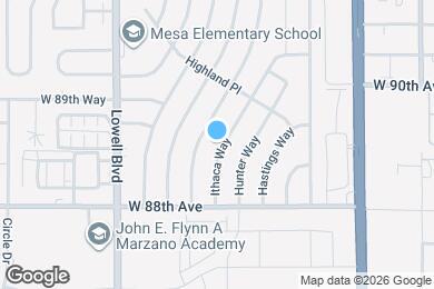 Map image of the property - 8901 Ithaca Way